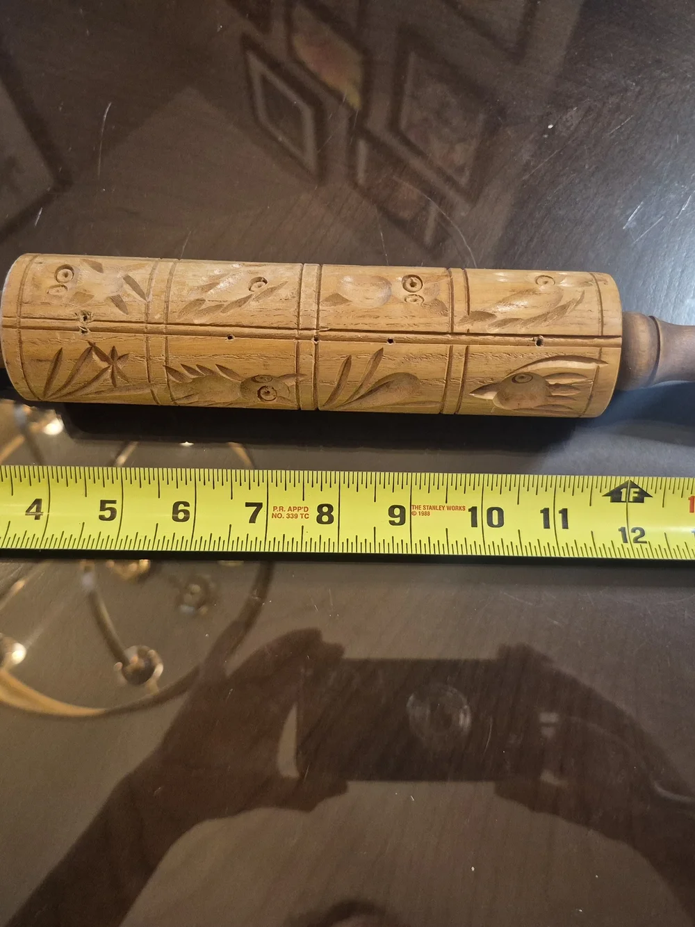 Springerle German shortbread vintage rolling pin